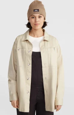 FemmesSurchemise en sergé| Beige