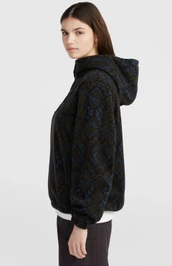 FemmesSweat à capuche demi-zip Superfleece| Noire
