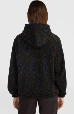 FemmesSweat à capuche demi-zip Superfleece| Noire