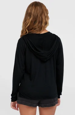 FemmesSweat à capuche et à manches longues Essentials| Noire