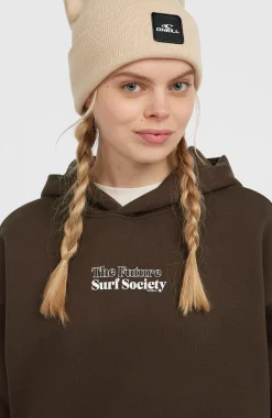 FemmesSweat à capuche Future Surf Society| Brun