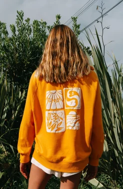 FemmesSweat à capuche Women of the Wave| Orange