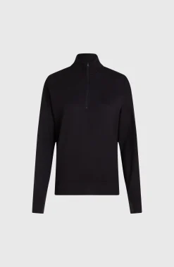 FemmesSweatshirt à col demi-zip| Noire