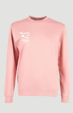 FemmesSweatshirt à col rond Women of the Wave| Rose