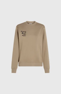 FemmesSweatshirt à col rond Women of the Wave| Brun
