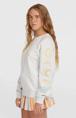 FemmesSweatshirt Beach Vintage Crew| Blanc