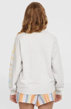 FemmesSweatshirt Beach Vintage Crew| Blanc