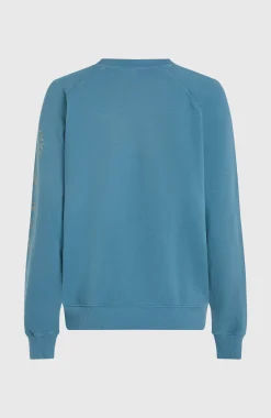 FemmesSweatshirt Beach Vintage Crew| Bleu
