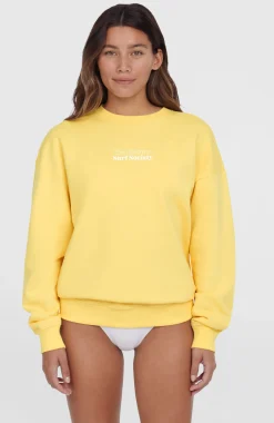 FemmesSweatshirt Future Surf Crew| Jaune