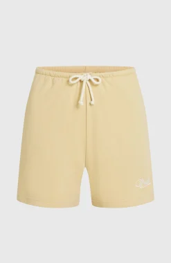 FemmesSweatshort Essentials Script| Beige