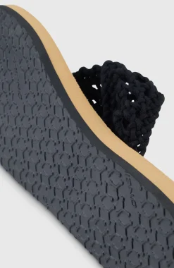 FemmesTongs Ditsy Crochet| Noire