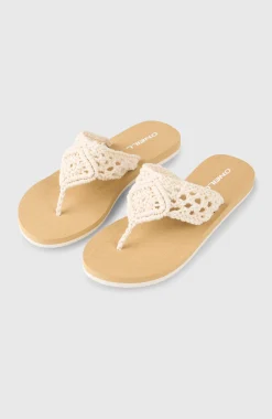 FemmesTongs Ditsy Crochet| Blanc