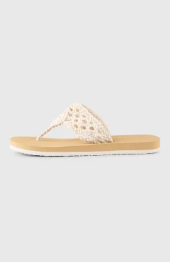 FemmesTongs Ditsy Crochet| Blanc