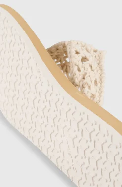 FemmesTongs Ditsy Crochet| Blanc
