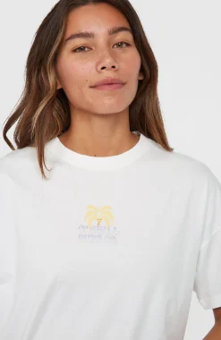 FemmesT-shirt Beach Vintage| Blanc