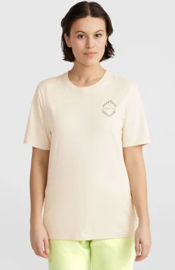 FemmesT-shirt Chest Graphic| Beige
