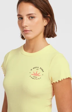 FemmesT-shirt côtelé O'Neill| Jaune
