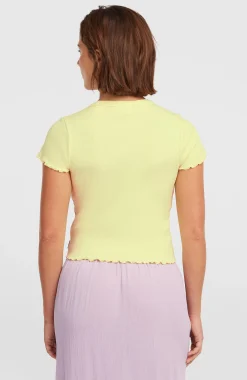FemmesT-shirt côtelé O'Neill| Jaune