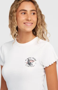 FemmesT-shirt côtelé O'Neill| Blanc