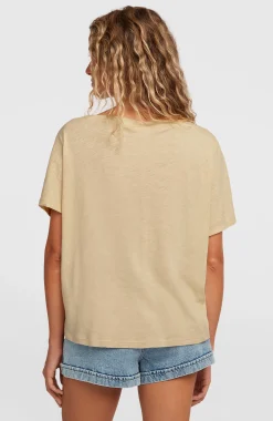 FemmesT-shirt Essentials O'Neill Script Scoop Neck| Beige