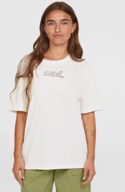 FemmesT-shirt Essentials Script| Blanc