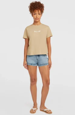 FemmesT-shirt Essentials Script| Beige