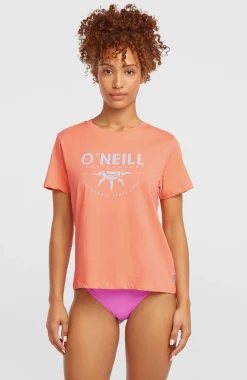 FemmesT-shirt Front Print| Orange