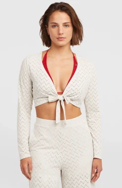 FemmesT-shirt manches longues noué O'Riginals| Blanc