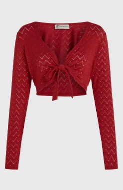 FemmesT-shirt manches longues noué O'Riginals| Rouge