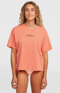 FemmesT-shirt O'Neill Boxy Back-Print| Orange