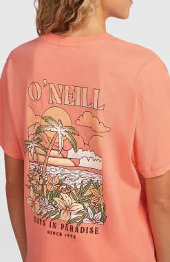 FemmesT-shirt O'Neill Boxy Back-Print| Orange