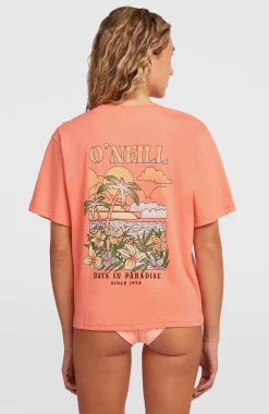 FemmesT-shirt O'Neill Boxy Back-Print| Orange