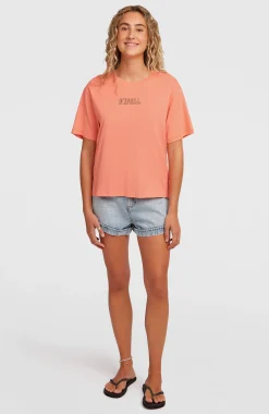 FemmesT-shirt O'Neill Boxy Back-Print| Orange