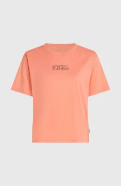FemmesT-shirt O'Neill Boxy Back-Print| Orange