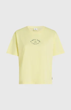 FemmesT-shirt O'Neill Boxy Back-Print| Jaune