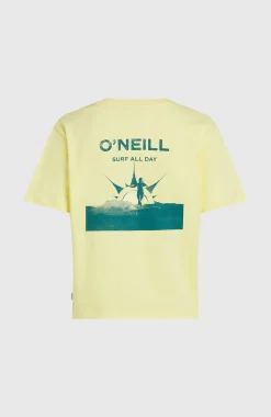 FemmesT-shirt O'Neill Boxy Back-Print| Jaune