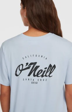 FemmesT-shirt O'Neill Boxy Back-Print| Bleu