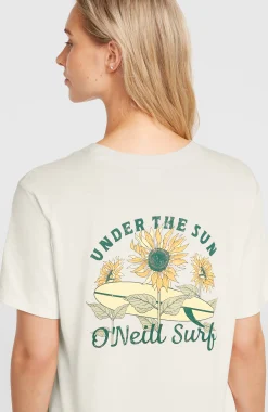FemmesT-shirt O'Neill Boxy Back-Print| Blanc
