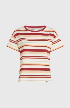 FemmesT-shirt O'Riginals Boxy Stripe| Beige