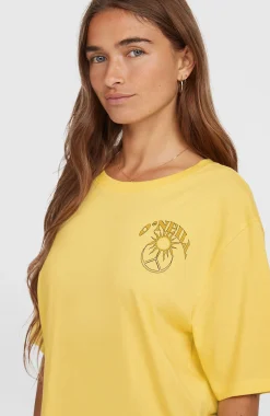 FemmesT-shirt Summer Must Haves Back Print| Jaune