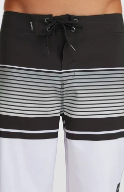 HommesBoardshort Lennox Stripe 21| Blanc Mix