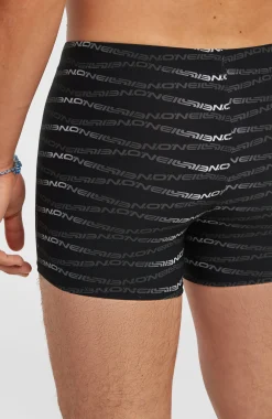 HommesBoxer Essentials All-Over-Print| Noire