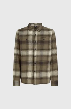 HommesChemise en flanelle Check| Brun