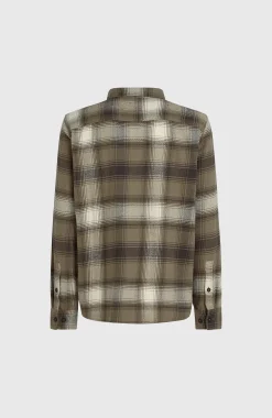 HommesChemise en flanelle Check| Brun