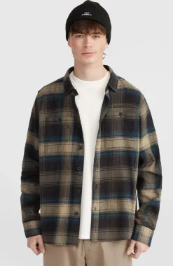 HommesChemise en flanelle Check| Noire