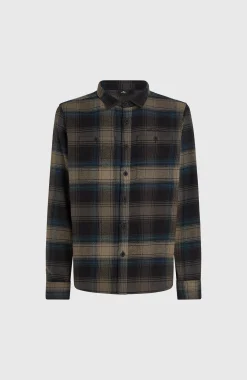 HommesChemise en flanelle Check| Noire