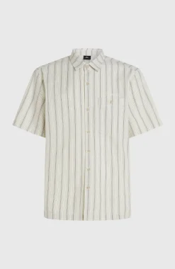 HommesChemise Jacquard Stripe| Beige