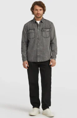 HommesChemise O'Riginals en jean| Noire