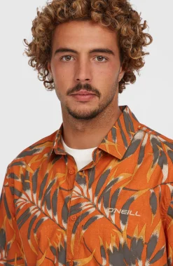 HommesChemise Print| Orange