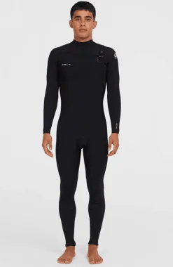 HommesEpic 3/2 Chest Zip Full Wetsuit| Noire